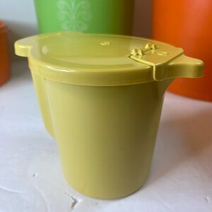 Vintage Tupperware Flip Top Creamer with Lid 574-11 Harvest Gold